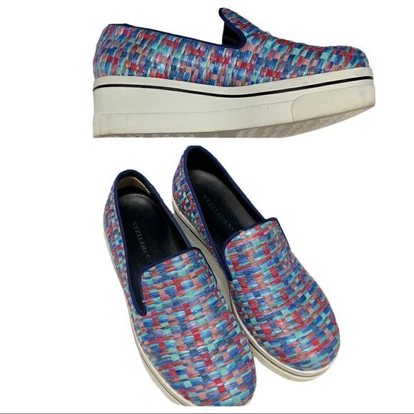 Stella McCartney Rainbow Platform Loafers Size 6.5 - Picture 1 of 14